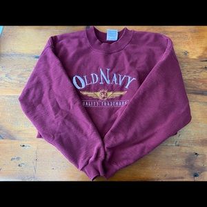 Vintage cropped old navy crew neck